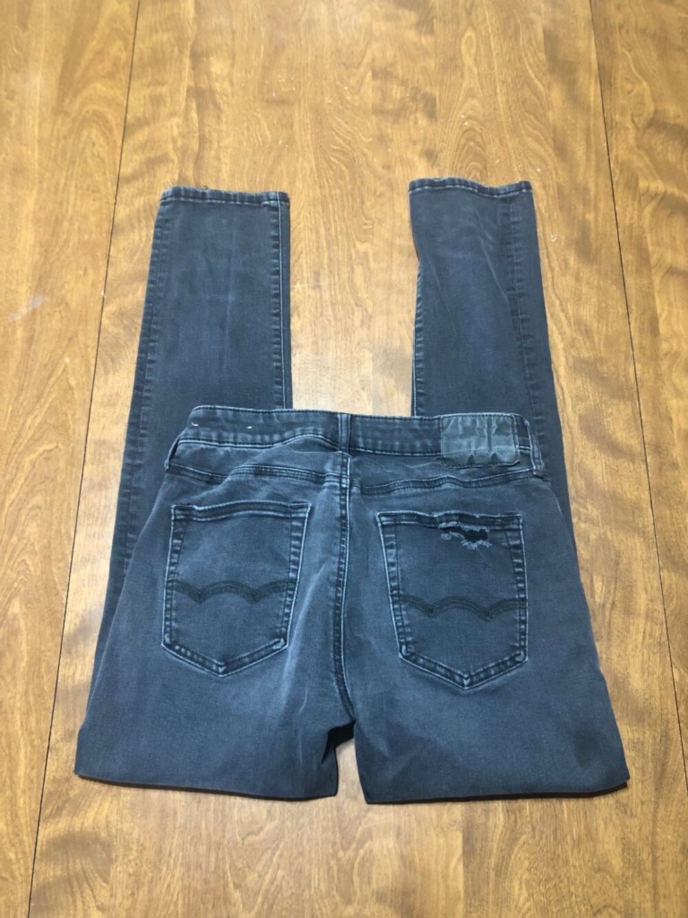American Eagle Outfitters Black Slim Distressed Men's Jeans 29 X 30 - Picture 6 of 10